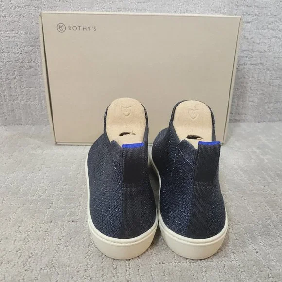 Rothy's The Chelsea Women's Size US 11.5 Metallic Lattice Ankle Boots Shoes - Picture 4 of 10